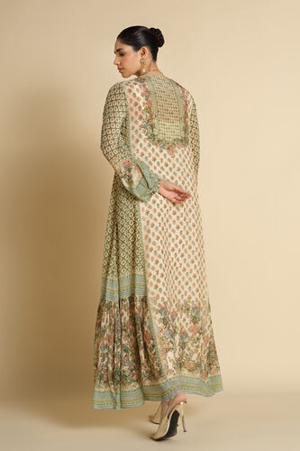 Rowan Printed Kaftan - Ivory, Ivory, image 2